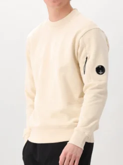 CP Company Sweater Beige Crewneck Lens