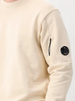 CP Company Sweater Beige Crewneck Lens