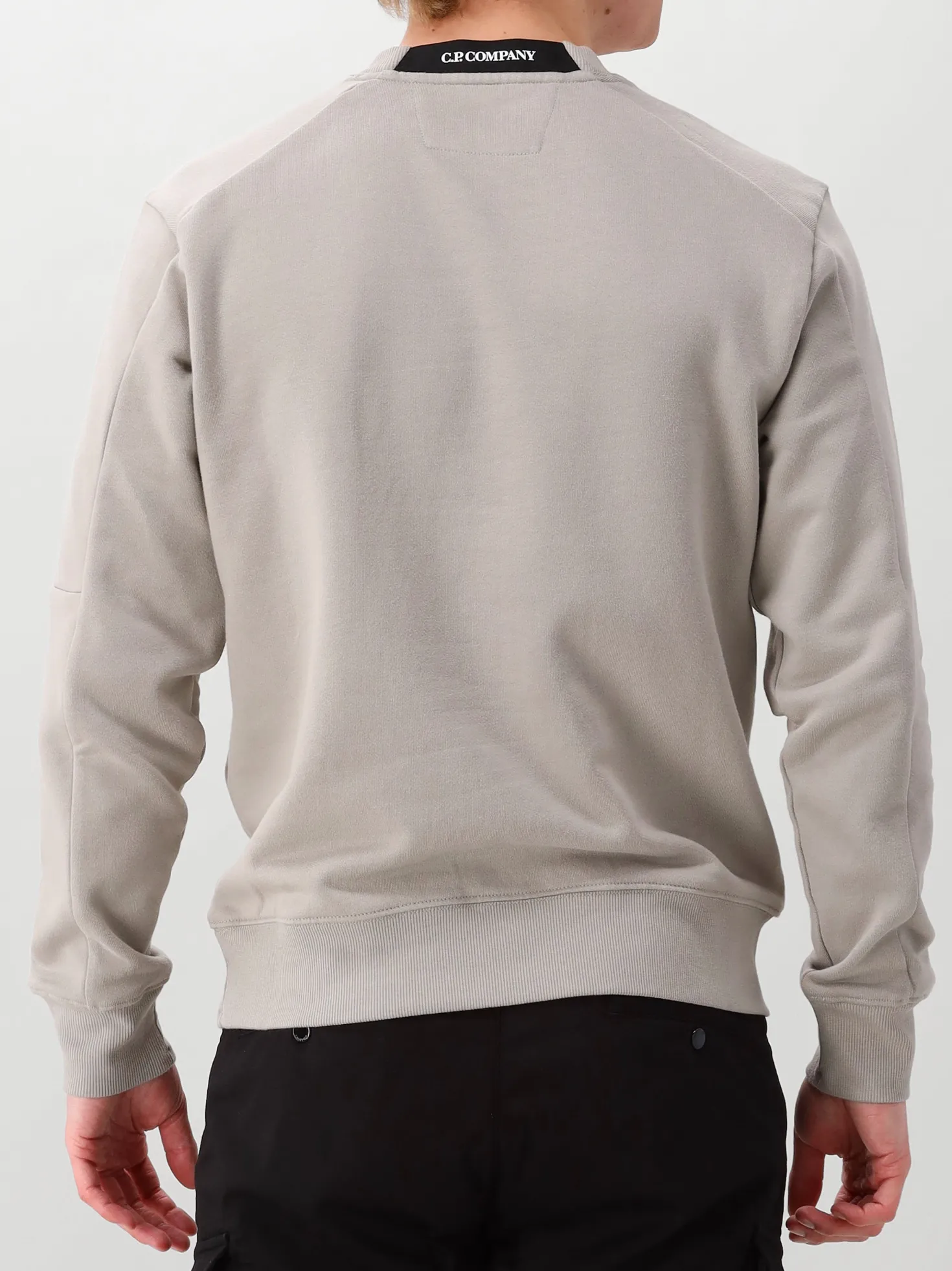 CP Company Sweater Grijs Crewneck Lens
