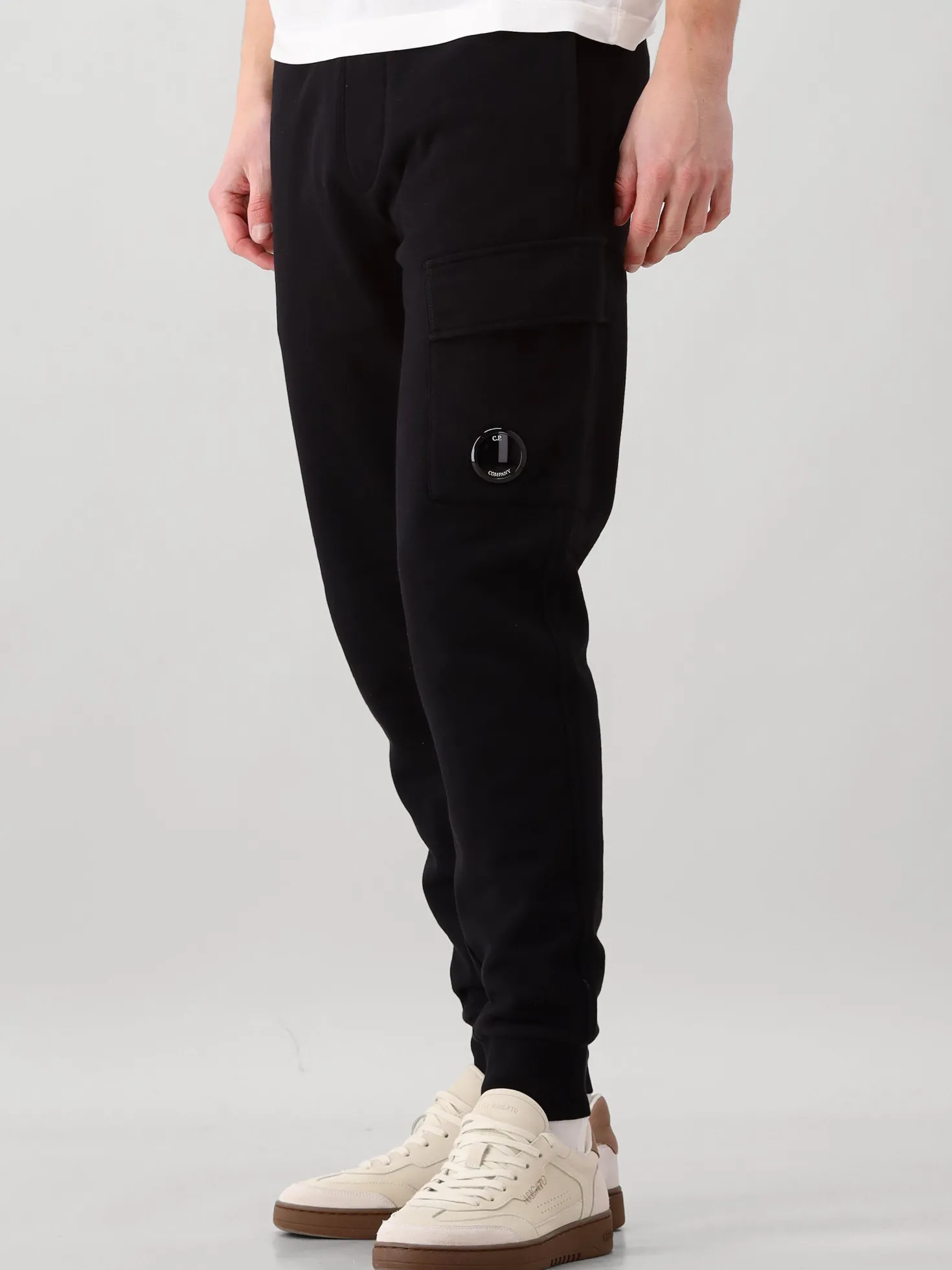 CP Company Sweatpants Zwart Cargo Lens