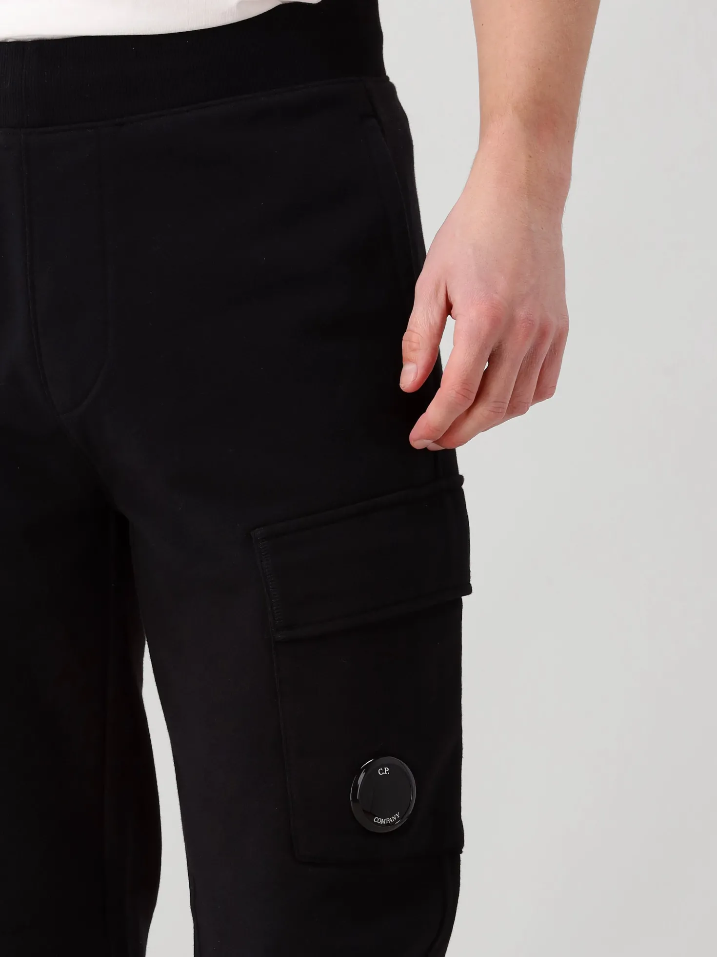 CP Company Sweatpants Zwart Cargo Lens