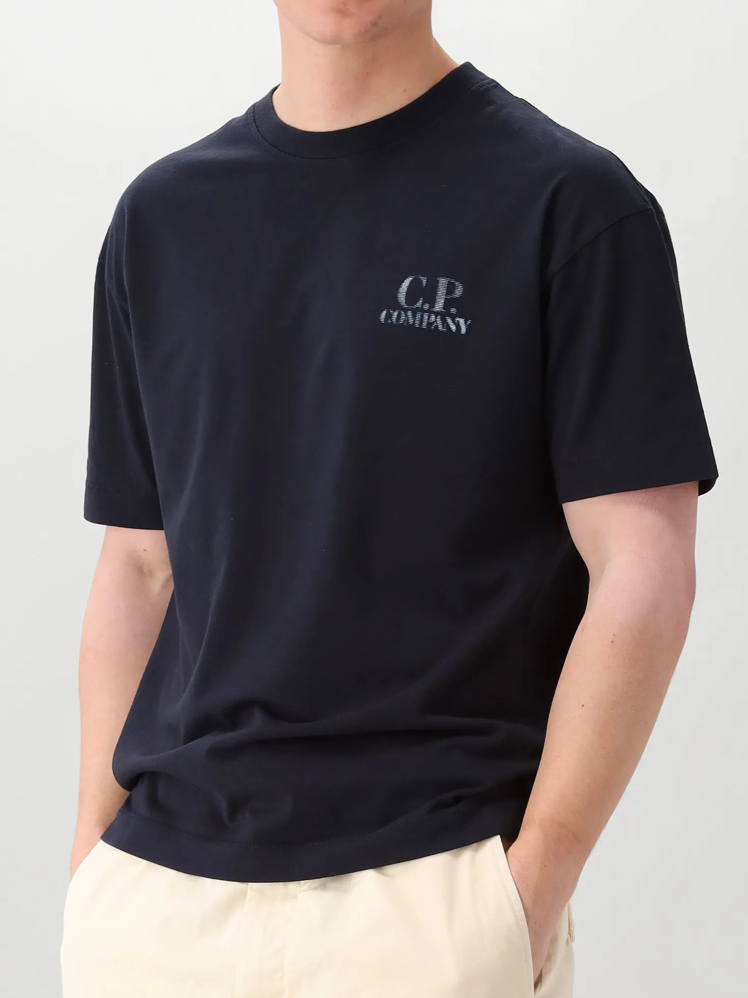 CP Company T-Shirt Blauw Comfort Logo