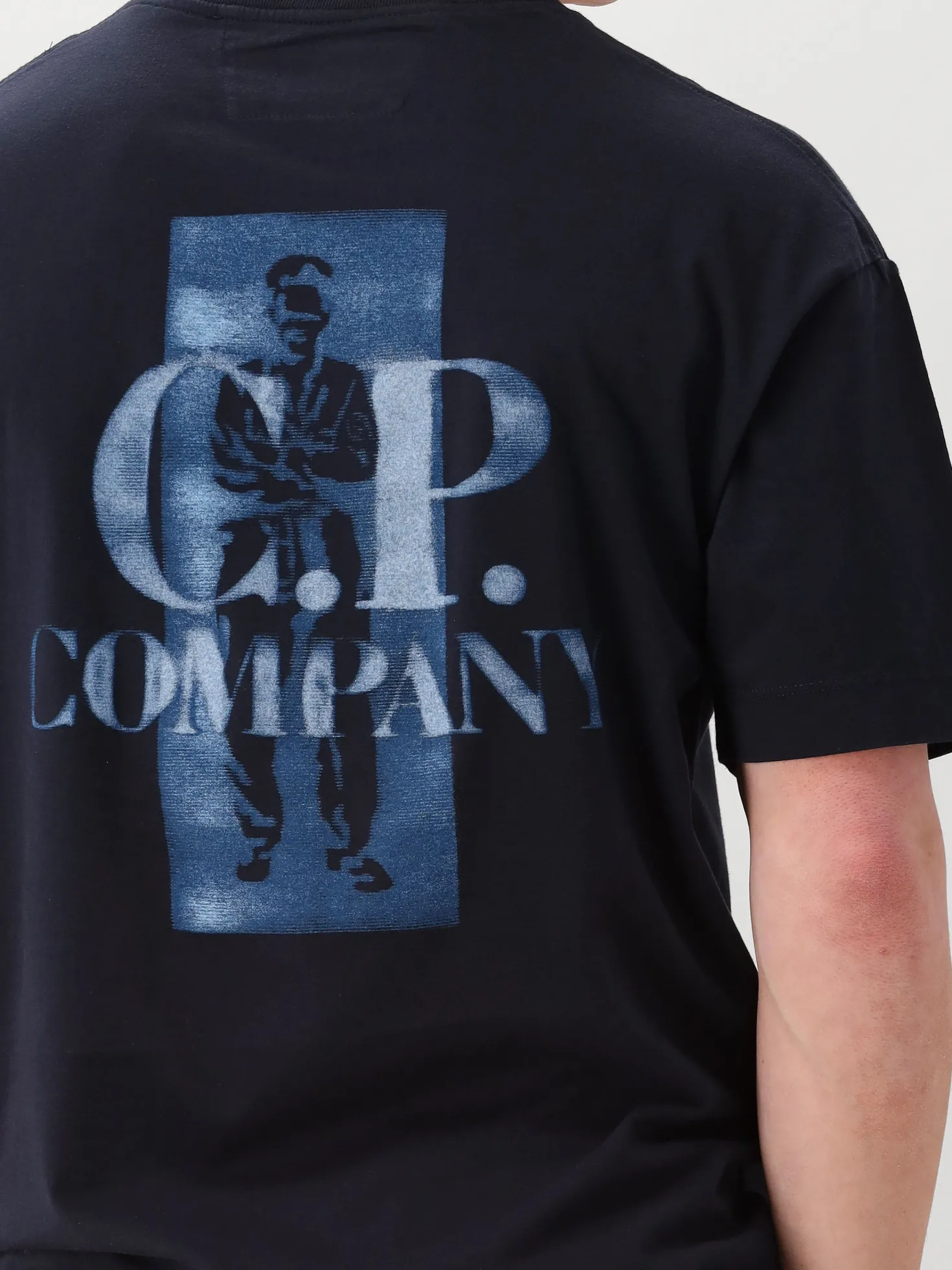 CP Company T-Shirt Blauw Comfort Logo