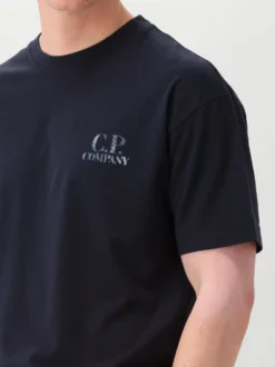 CP Company T-Shirt Blauw Comfort Logo