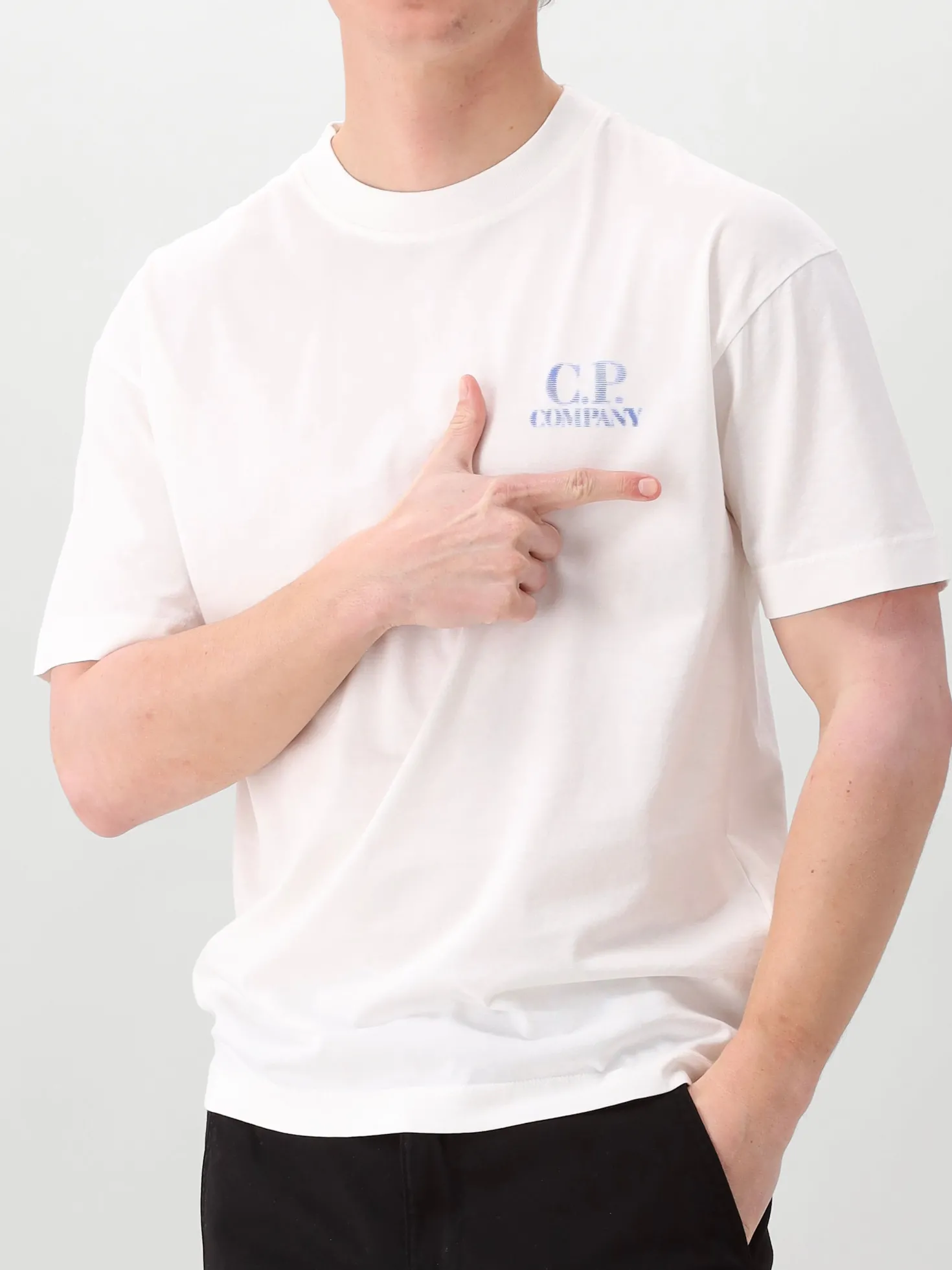 CP Company T-Shirt Wit Comfort Logo