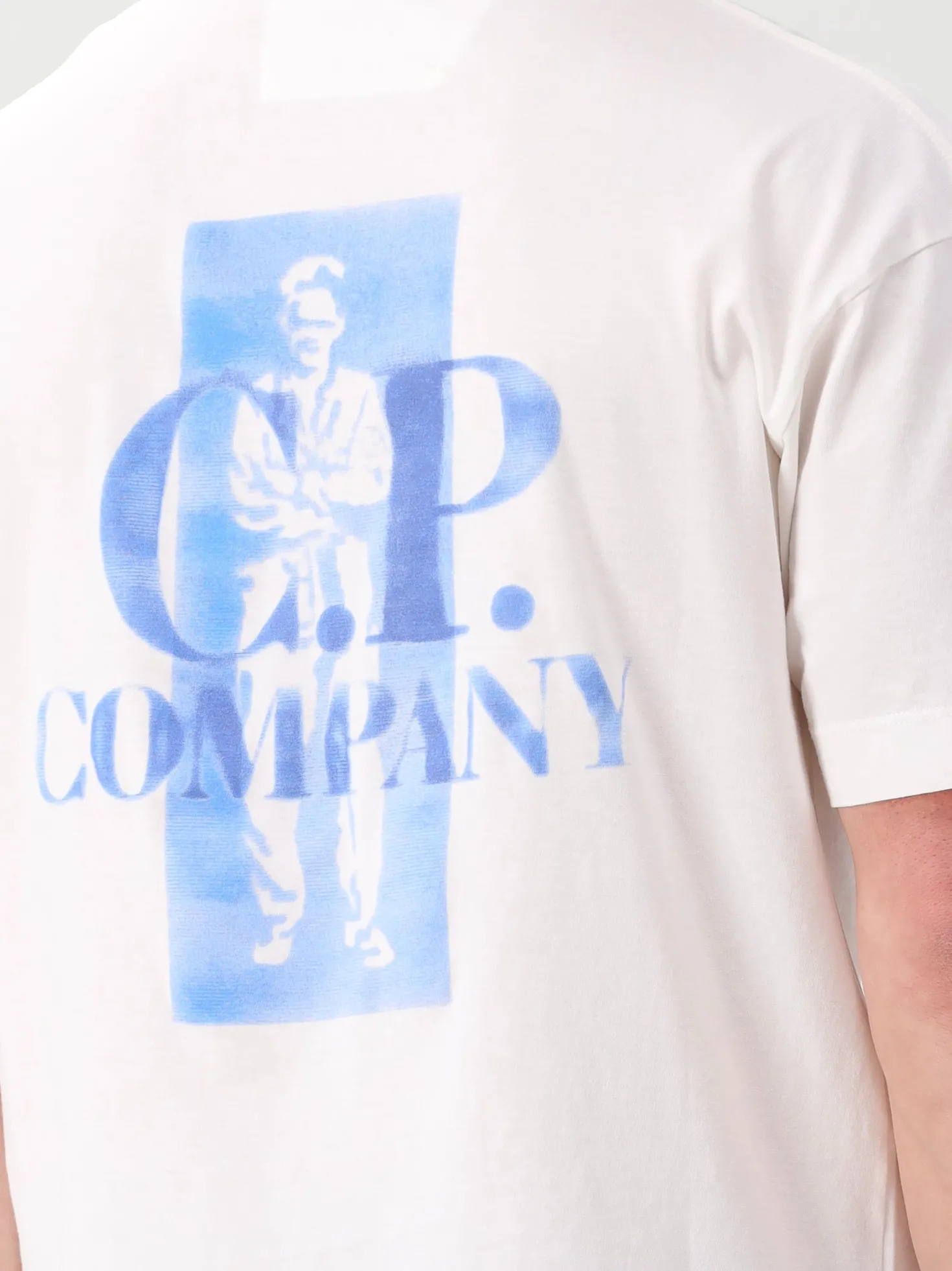 CP Company T-Shirt Wit Comfort Logo