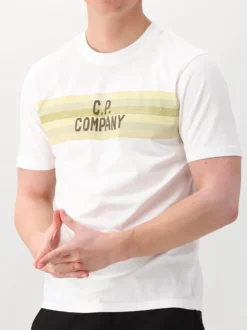 CP Company T-Shirt Wit Striped
