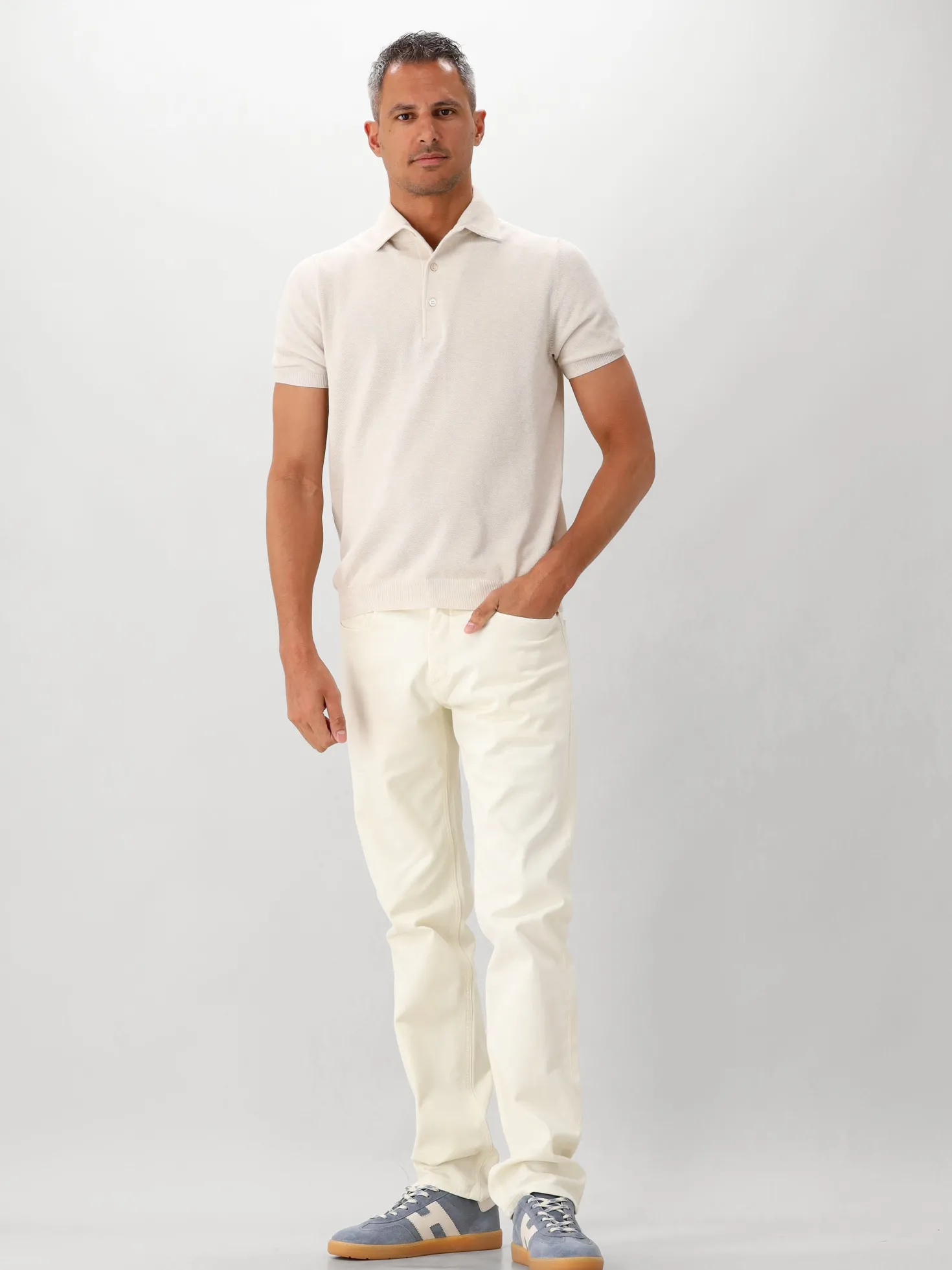 Denham Broek Beige Ridge C