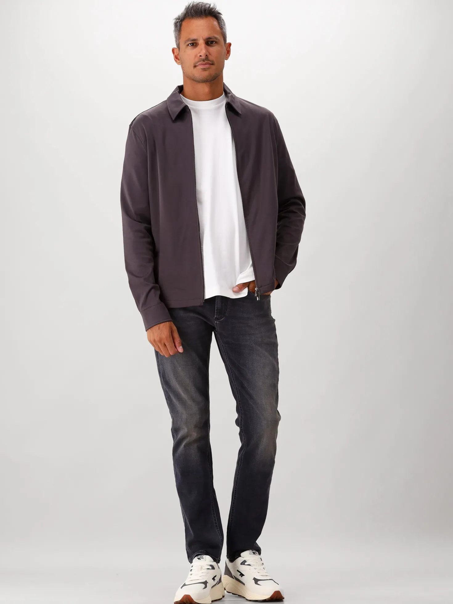 Denham Jeans Grijs/Zwart Razor LHGC