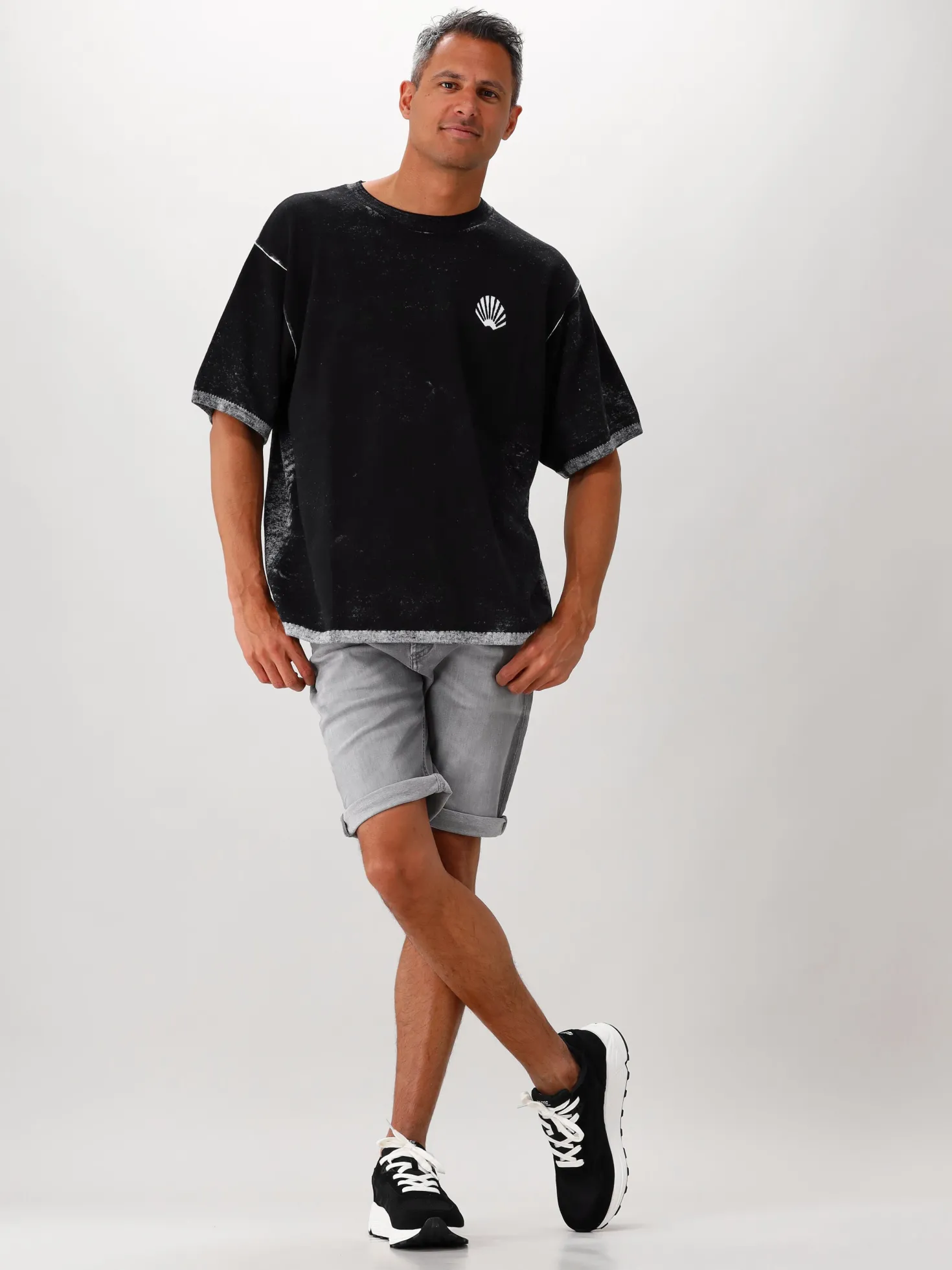 Denham Korte Broek Grijs Razor Short WLGFM+