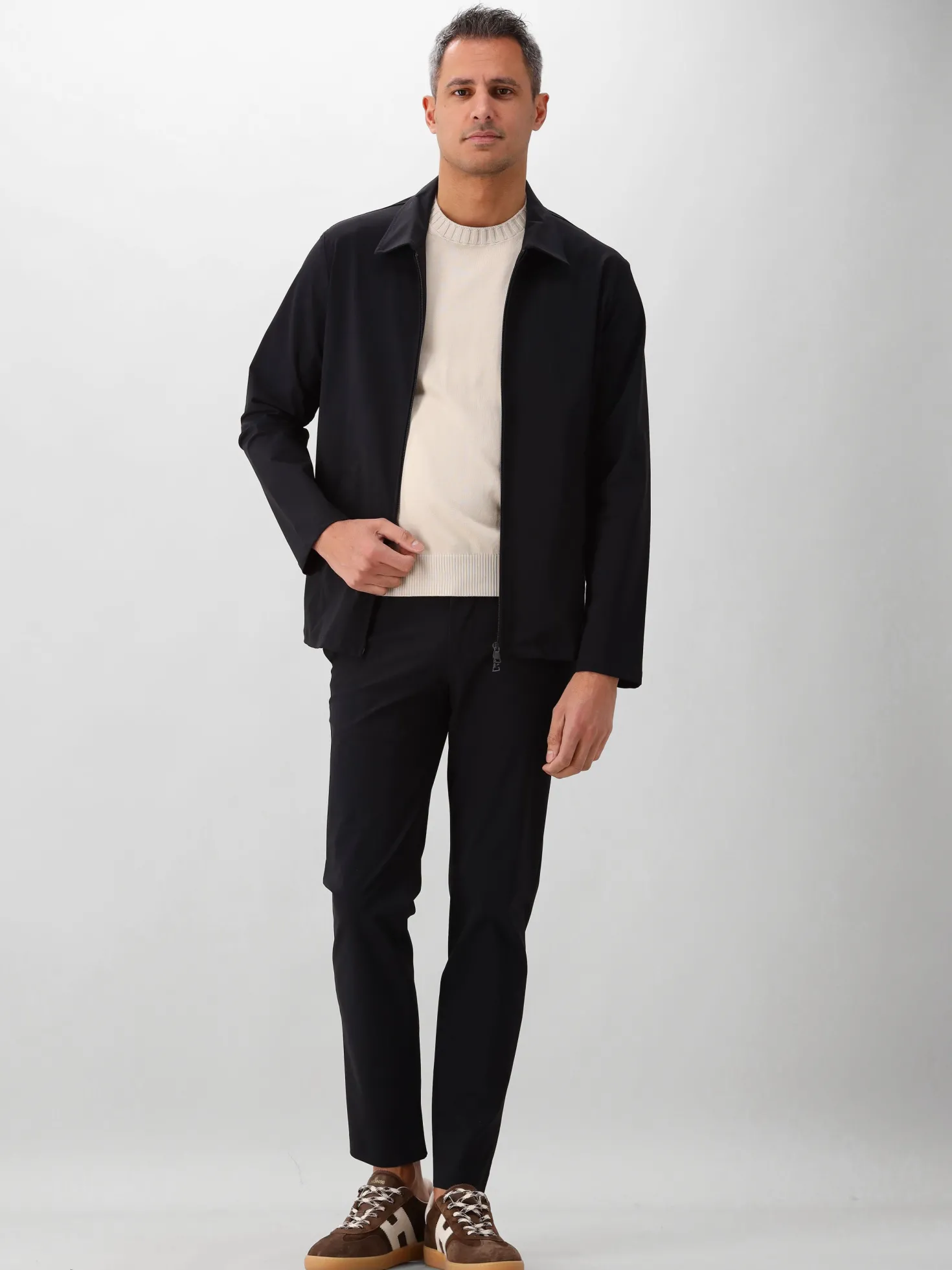 Ferilli Overshirt Zwart Dressed Jacket