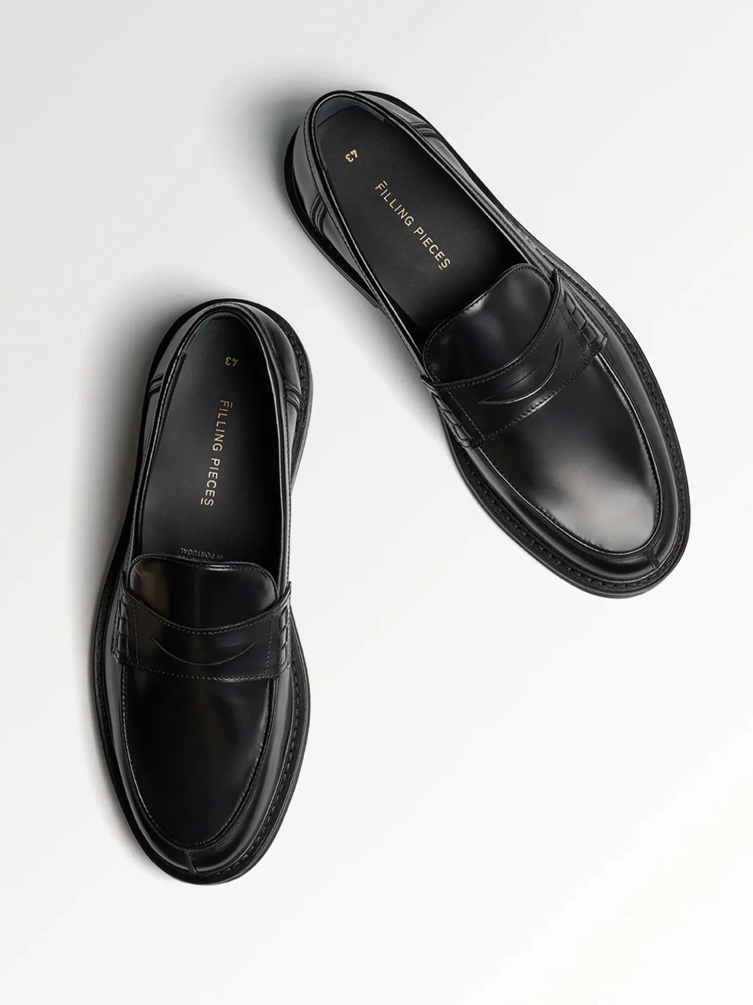 Filling Pieces Loafer Zwart Polido Minimum