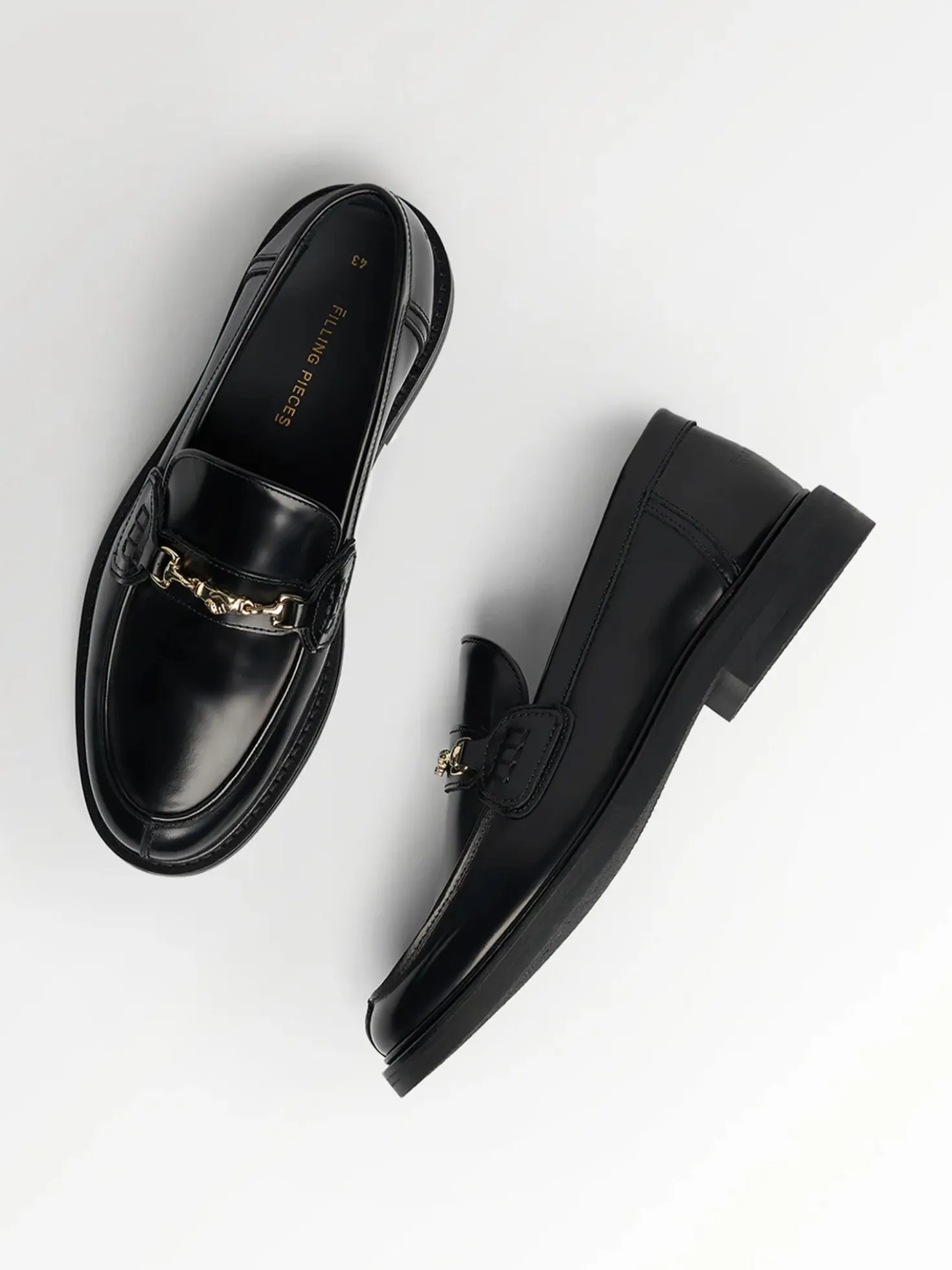 Filling Pieces Loafer Zwart Polido