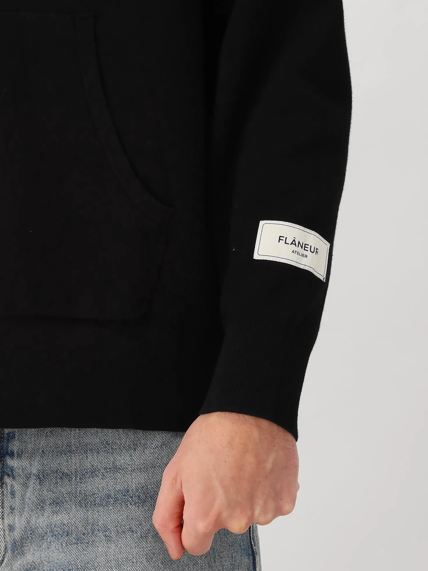 Flâneur Gebreid Vest Zwart Atelier