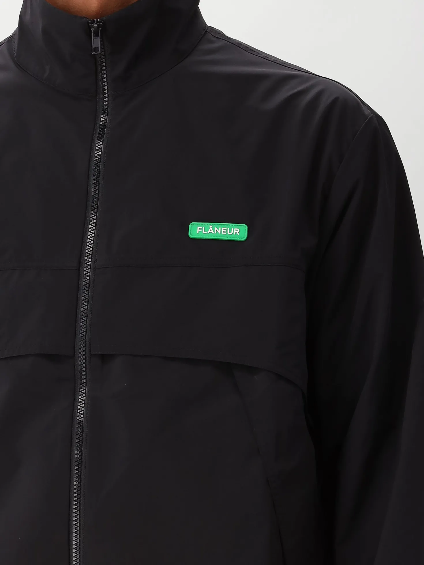 Flâneur Jas Zwart Badge Track Jacket