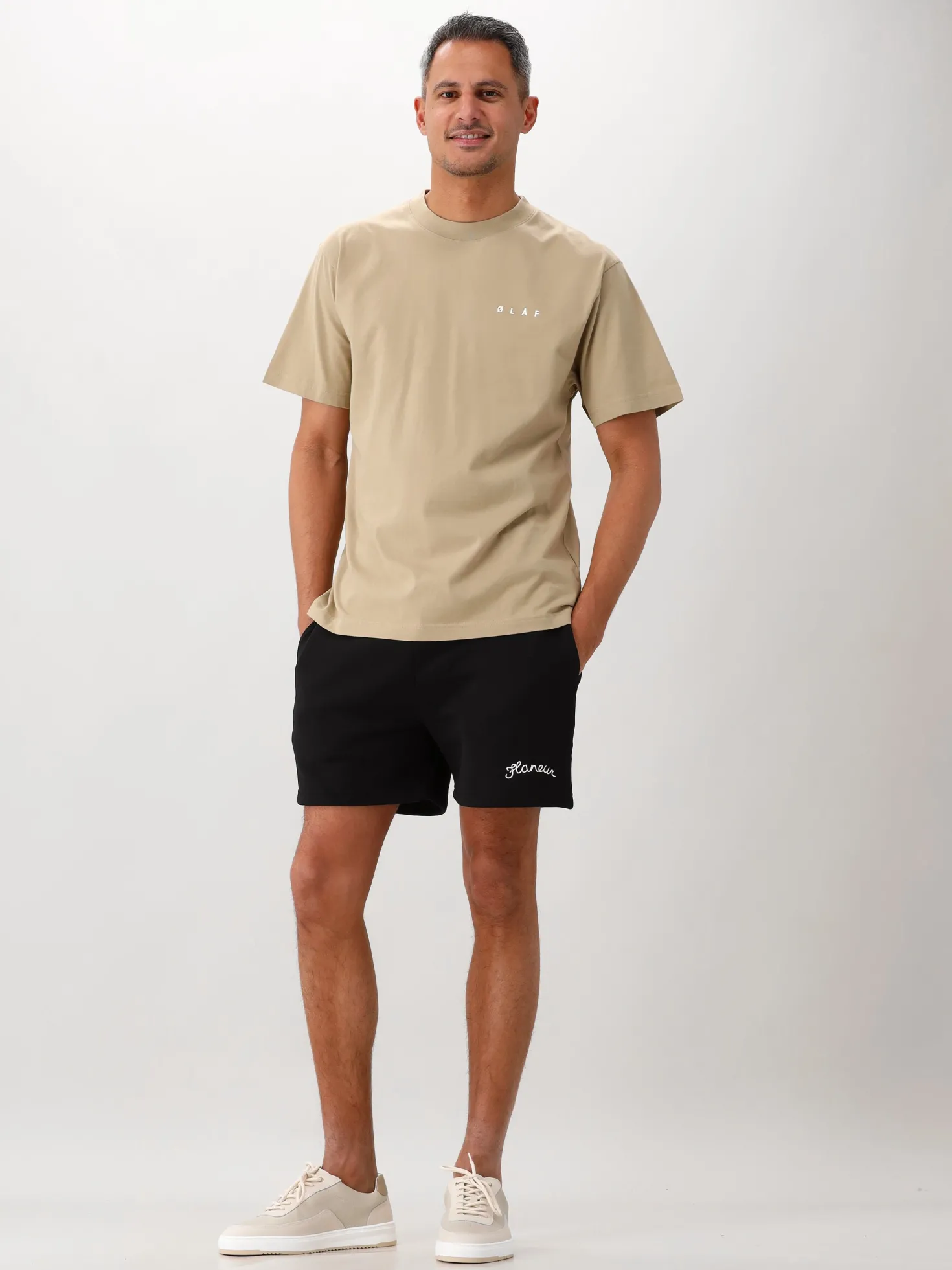 Flâneur Korte Broek Zwart Signature