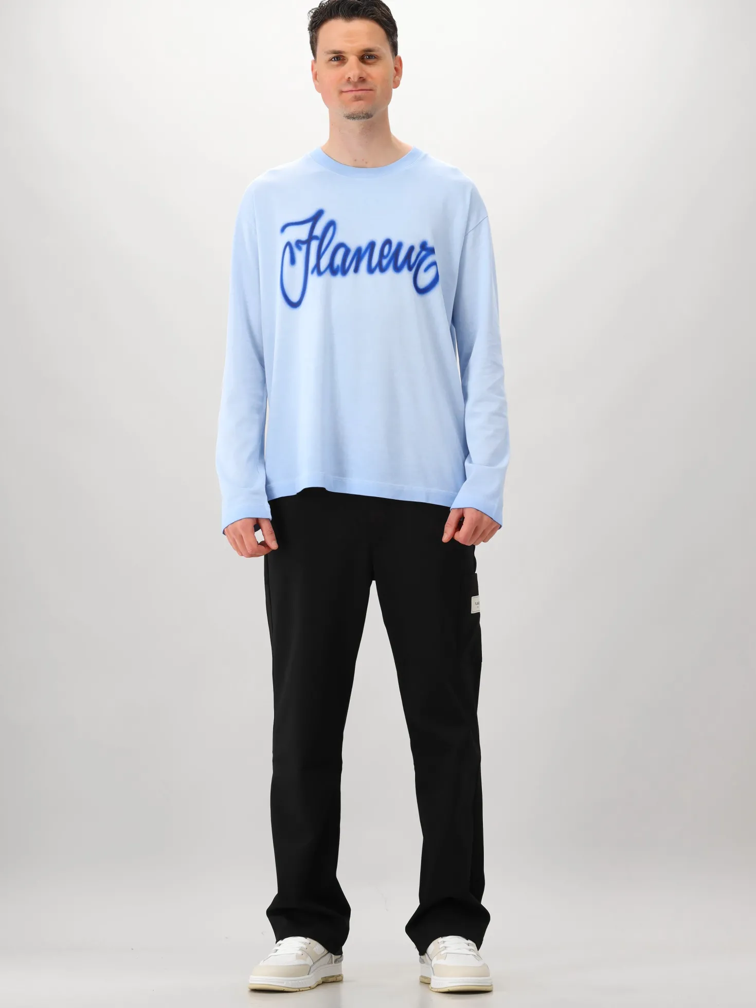 Flâneur Longsleeve Blauw Airbrush Summer