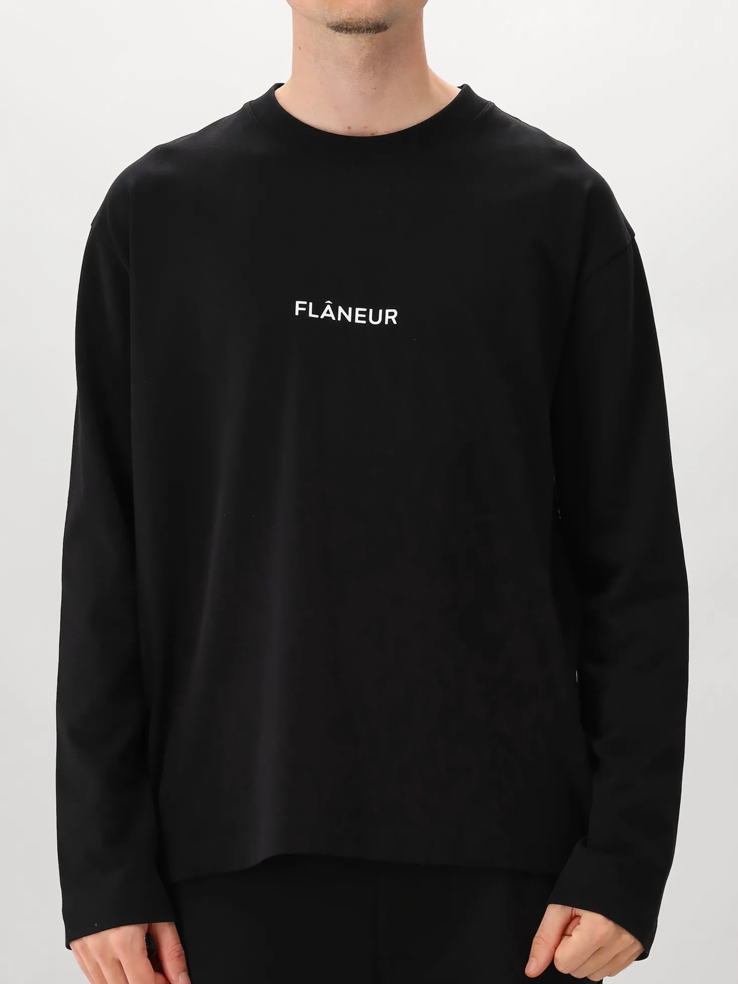 Flâneur Longsleeve Zwart Box Logo