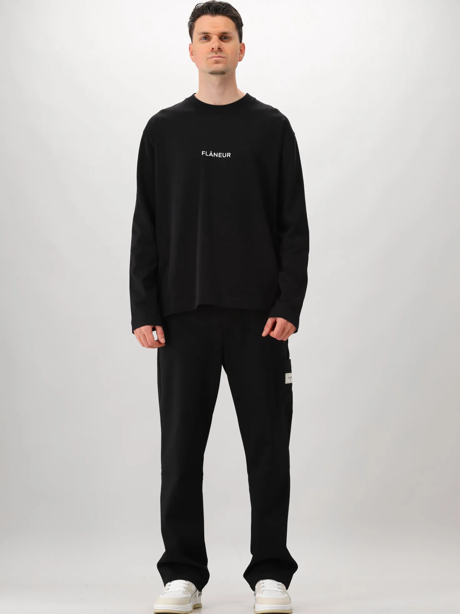Flâneur Longsleeve Zwart Box Logo
