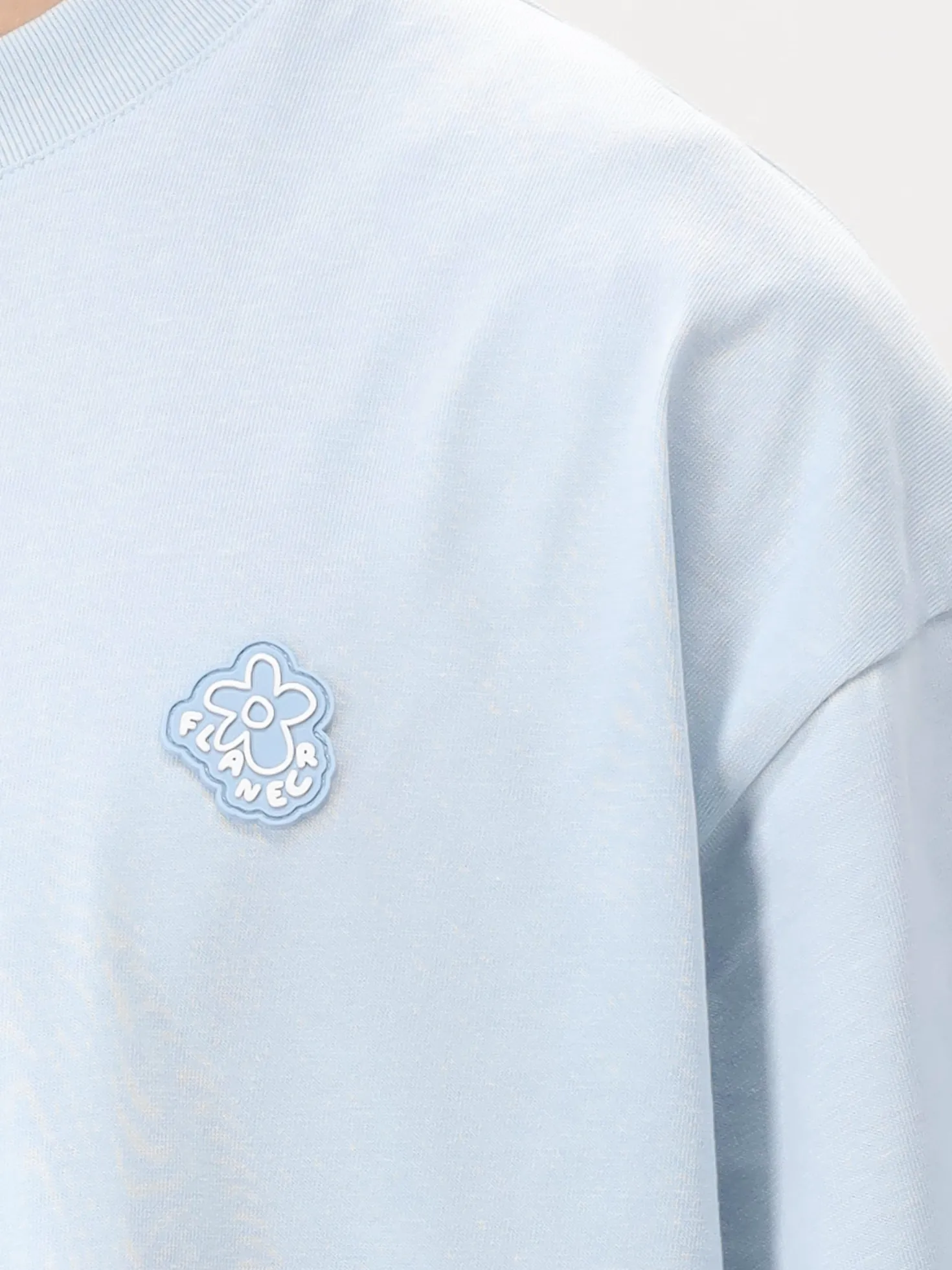 Flâneur T-shirt Blauw Rubber Blossom