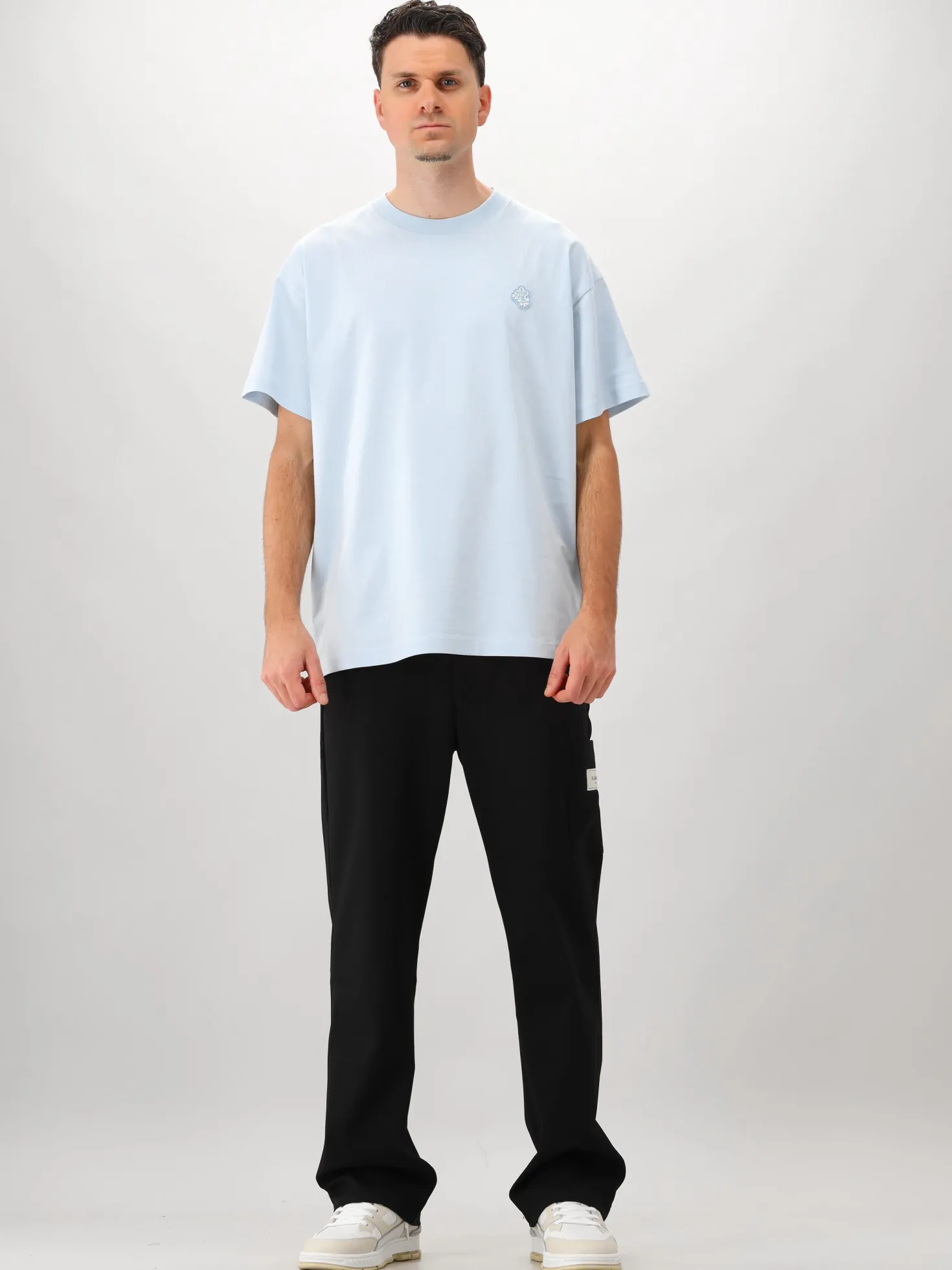 Flâneur T-shirt Blauw Rubber Blossom