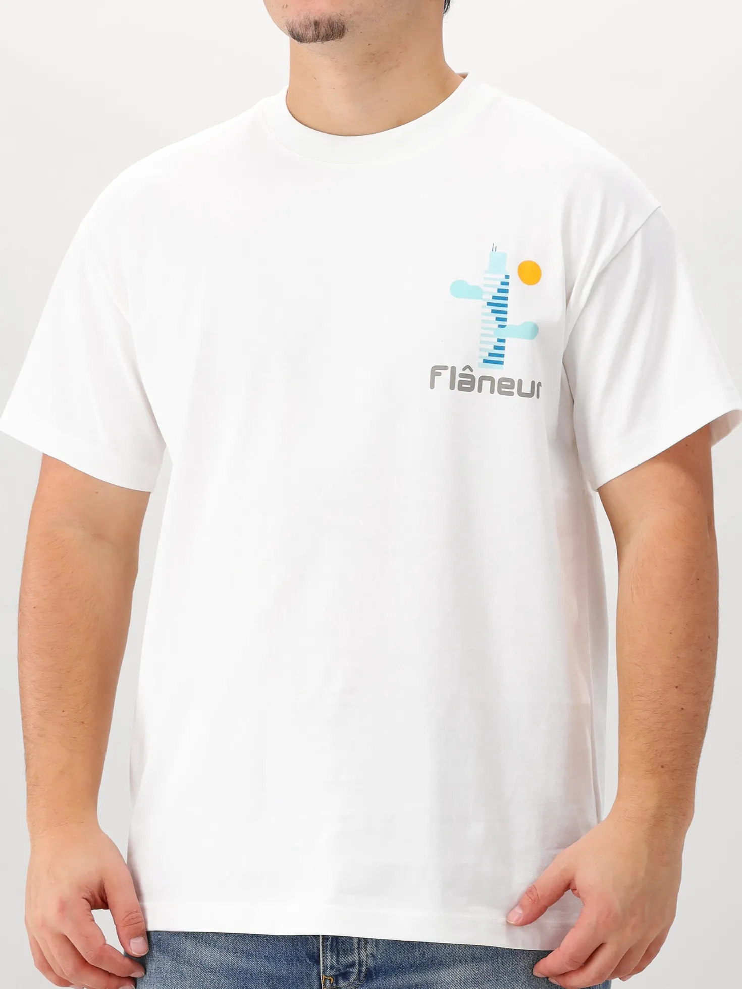 Flâneur T-shirt Wit Festival Map