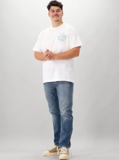 Flâneur T-shirt Wit Happy Flower