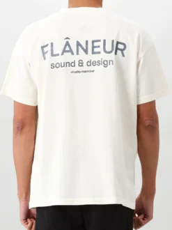 Flâneur T-shirt Wit Sound & Design