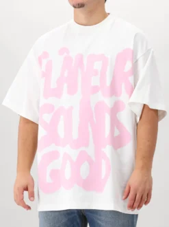 Flâneur T-shirt Wit Sounds Good Spray