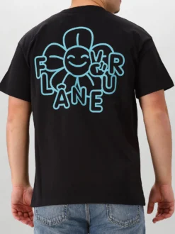 Flâneur T-shirt Zwart Happy Flower