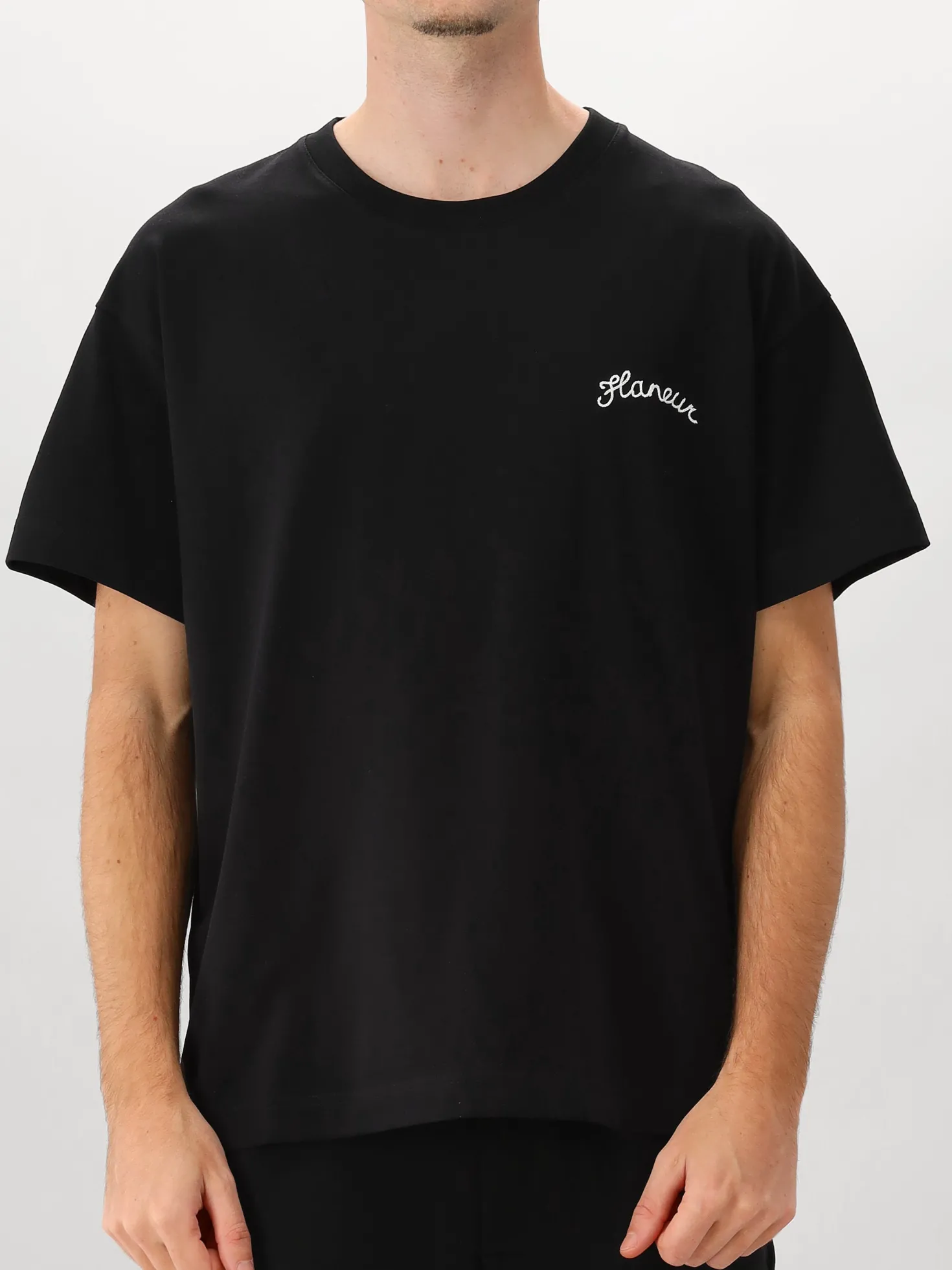 Flâneur T-shirt Zwart Signature