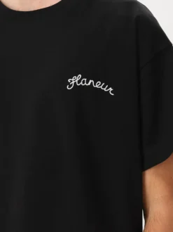 Flâneur T-shirt Zwart Signature