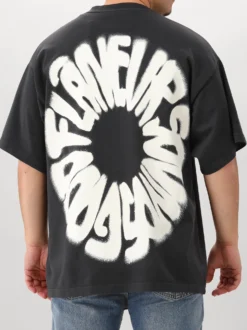 Flâneur T-shirt Zwart Sounds Good Washed