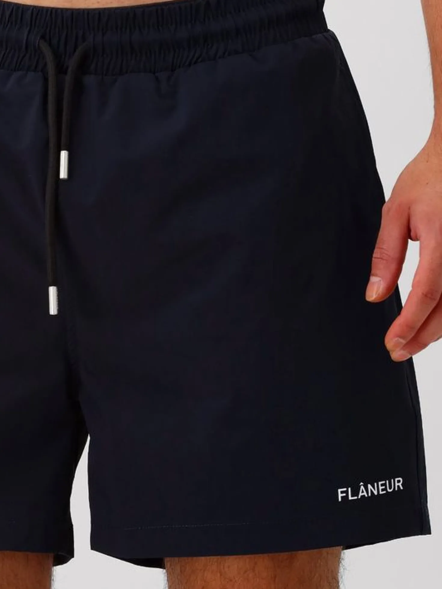 Flâneur Zwembroek Blauw Essential Logo