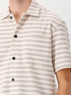 Genti Overshirt Beige Sunset Ss Relaxed Fit