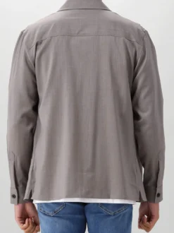 Genti Overshirt Grijs Cos Shirt Jacket Zip
