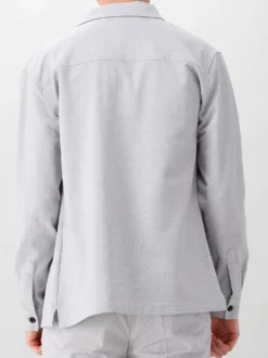Genti Overshirt Grijs Oaks Shirt Jacket Zip