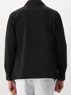 Genti Overshirt Zwart Oaks Shirt Jacket Zip