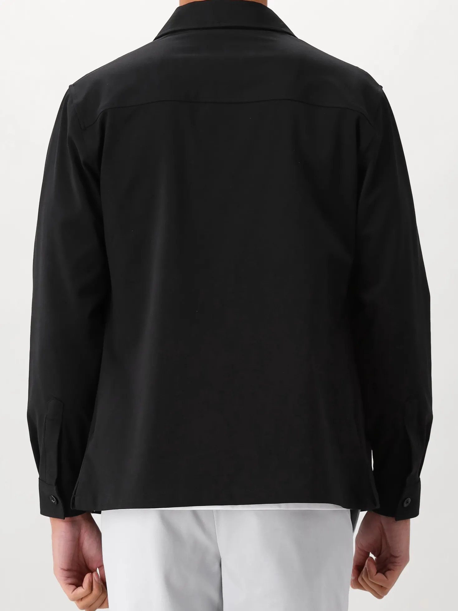 Genti Overshirt Zwart Oaks Shirt Jacket Zip