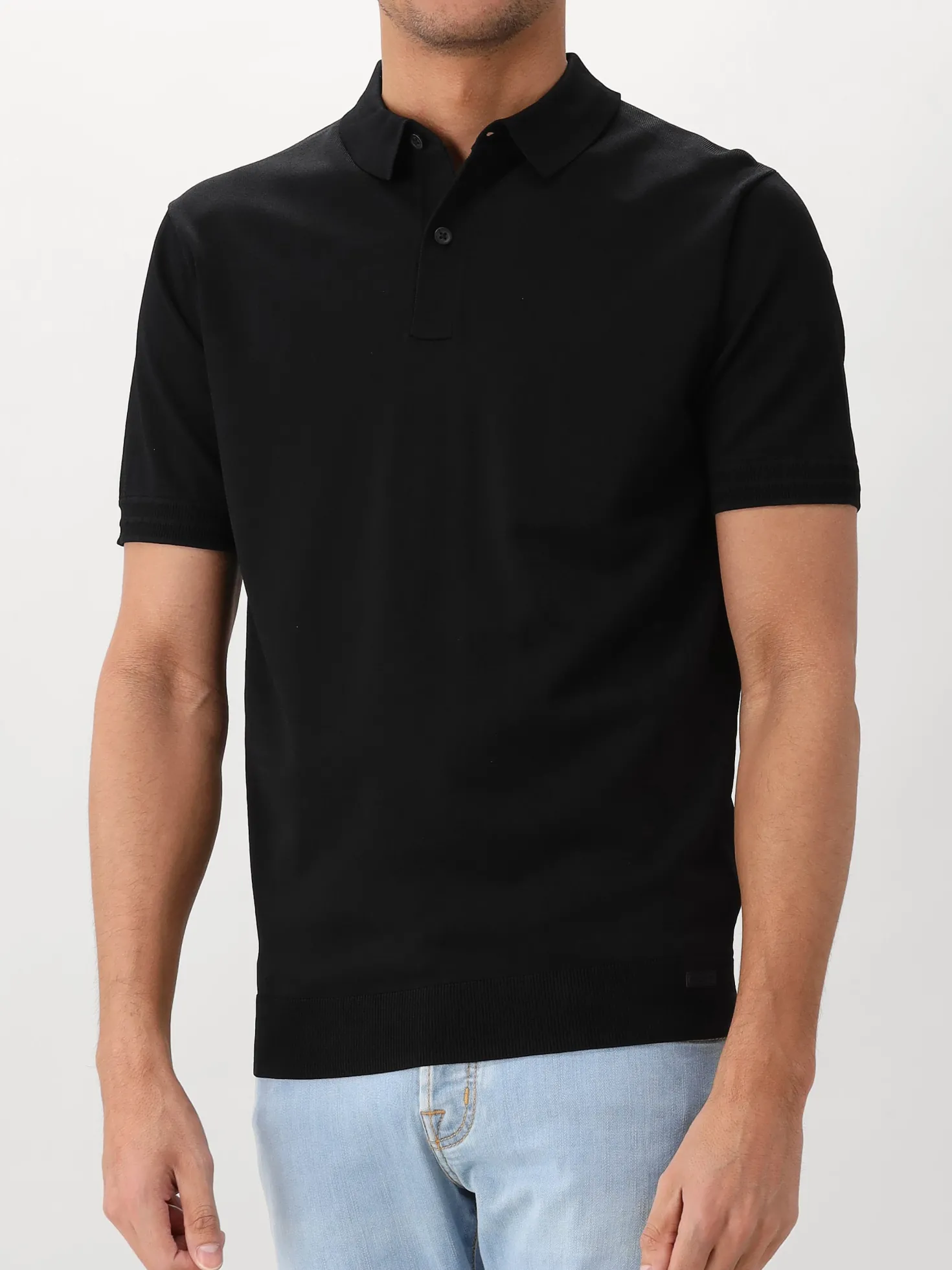 Genti Polo Zwart