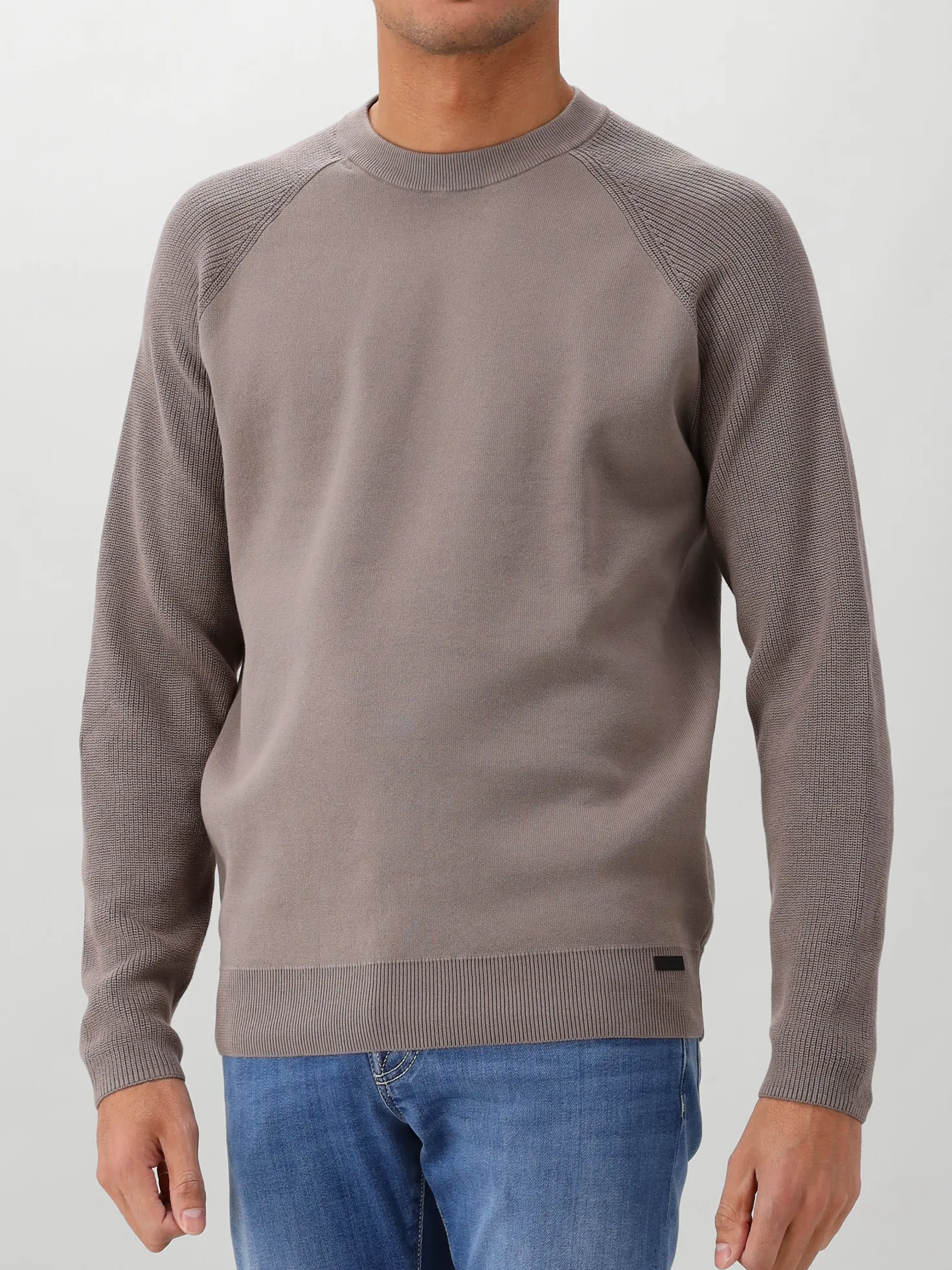 Genti Trui Grijs Round Neck LS