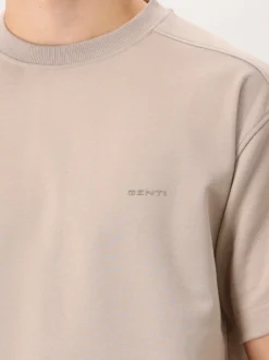Genti T-shirt Beige Oversized Fit