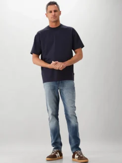 Genti T-shirt Blauw SS