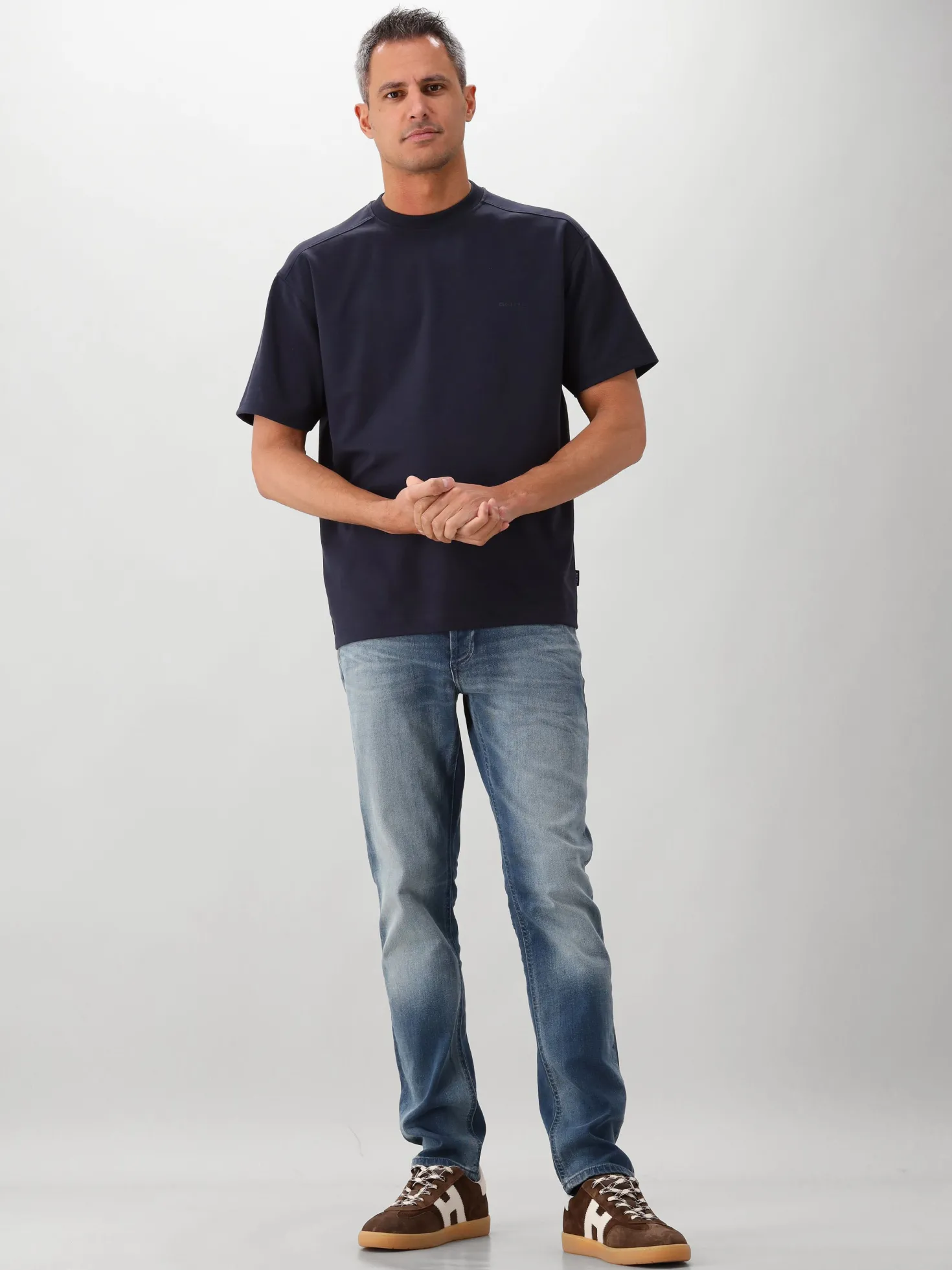 Genti T-shirt Blauw SS