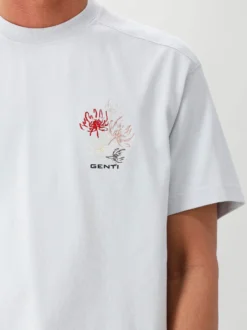 Genti T-shirt Blauw SS
