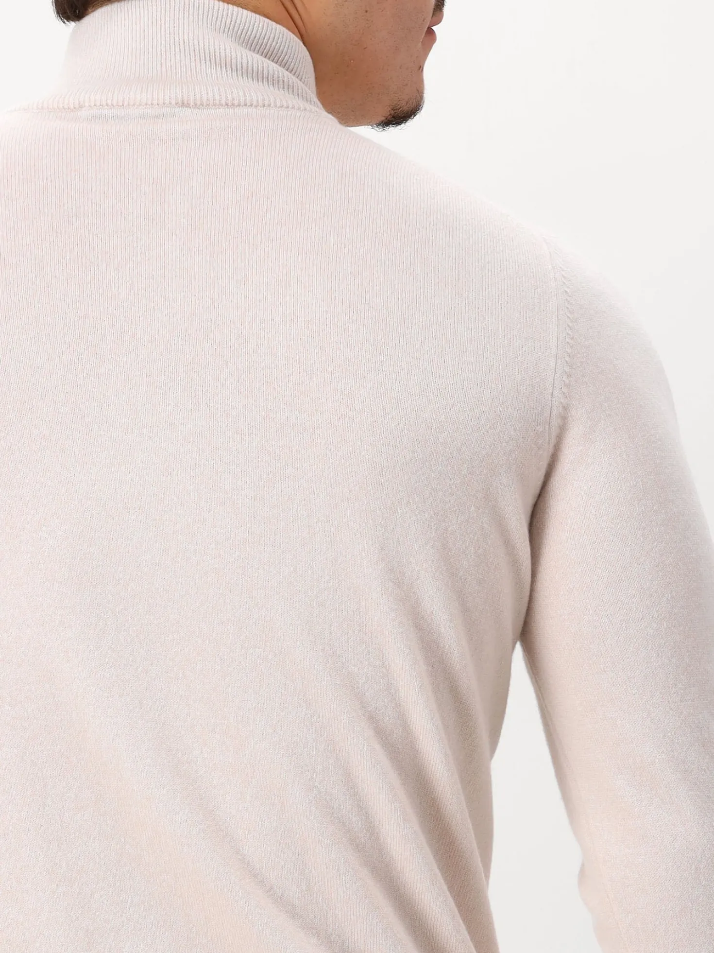 Gran Sasso Gebreide Half Zip Beige