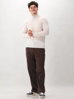 Gran Sasso Gebreide Half Zip Beige