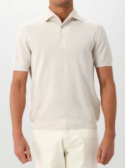 Gran Sasso Gebreide Polo Beige
