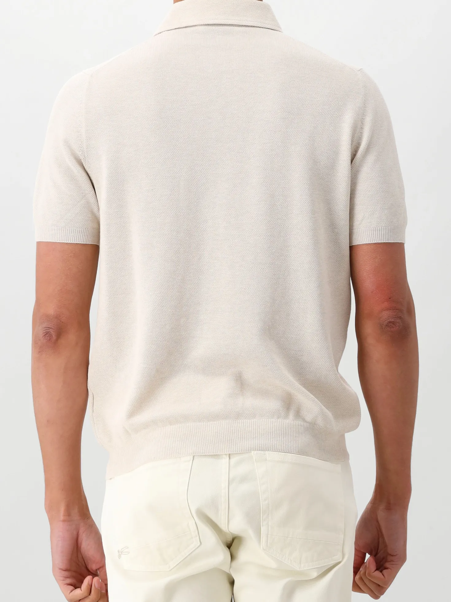 Gran Sasso Gebreide Polo Beige