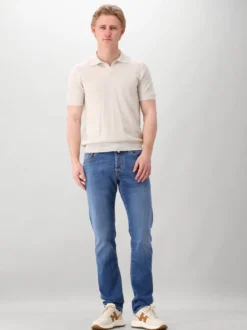 Gran Sasso Gebreide Polo Beige